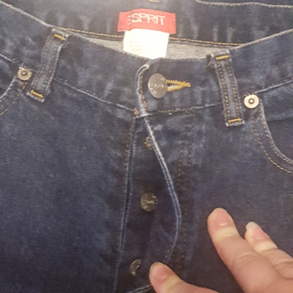Esprit | Vtg High Rise Button Fly Raw Hem Jeans Size 5/6 - Picture 6 of 6